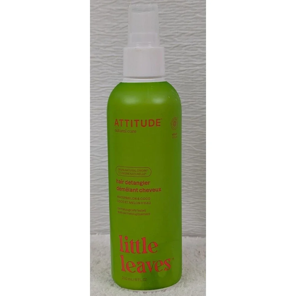 Attitude - Hair Detangler - Watermelon & Coco - little leaves - 8 oz
